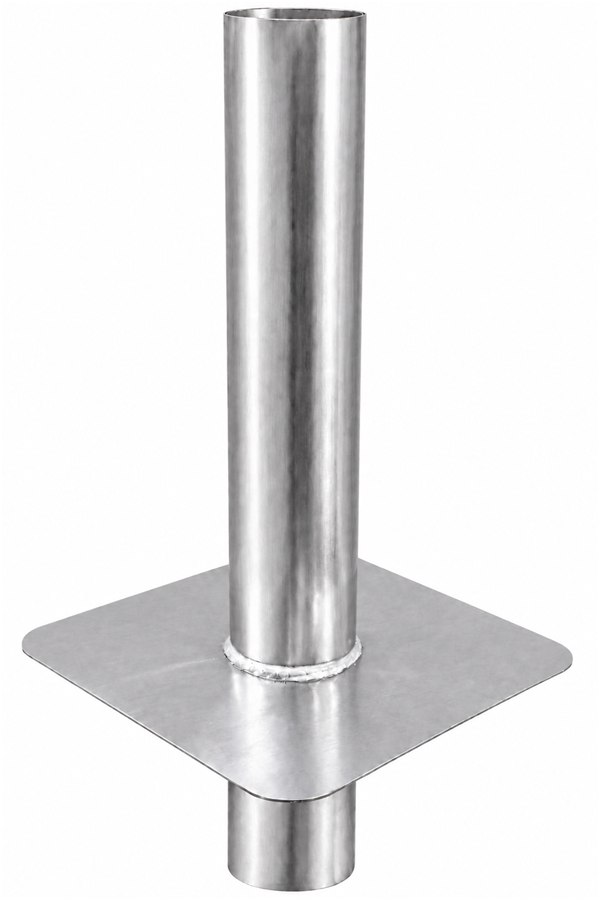 Sortie de ventilation métallique avec platine